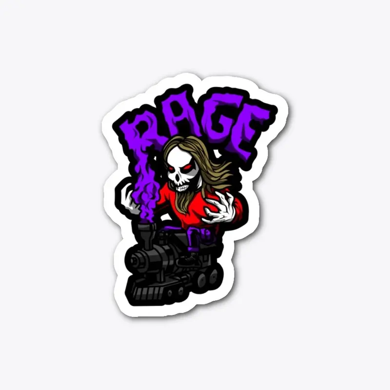 RAGE TRAIN Face Masks & Die Cut Stickers