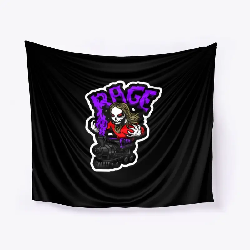 RAGE TRAIN Poster, Pillows, & Tapestries